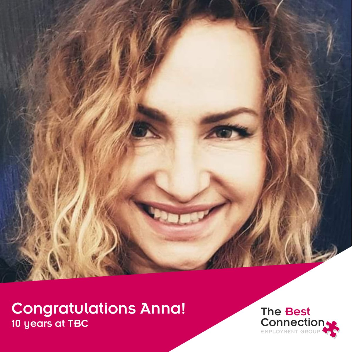 A big congratulations to Anna Bach, Contract Co-ordinator at TBC Tamworth, for reaching an incredible milestone of 10 years with us! 🎉

Here's to the fantastic work you've done and the many more great moments to come! 🌟

#thebestconnection #10years #anniversary