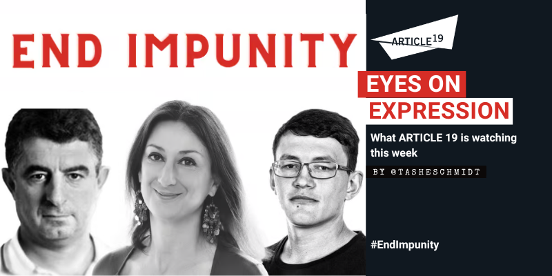 🔺The families, loved ones & supporters of #GiorgosKaraivaz #JánKuciak & #DaphneCaruanaGalizia are still waiting for justice.

Protect independent journalism. #EndImpunity  #IDEI

🔻article19.org/resources/euro…