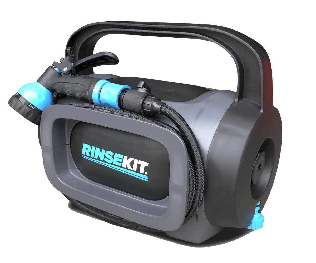 AWESOME. A portable shower / hose on the go. Perfect for the outdoor type. Clean the kids, #dogs, bike, #surfboards when away from home. Keep the car clean! Find out more at bit.ly/RinseKitPOD

#doglovers #beach #outdoors #ramblers #surf #cleaning #cycling #StormCiaran