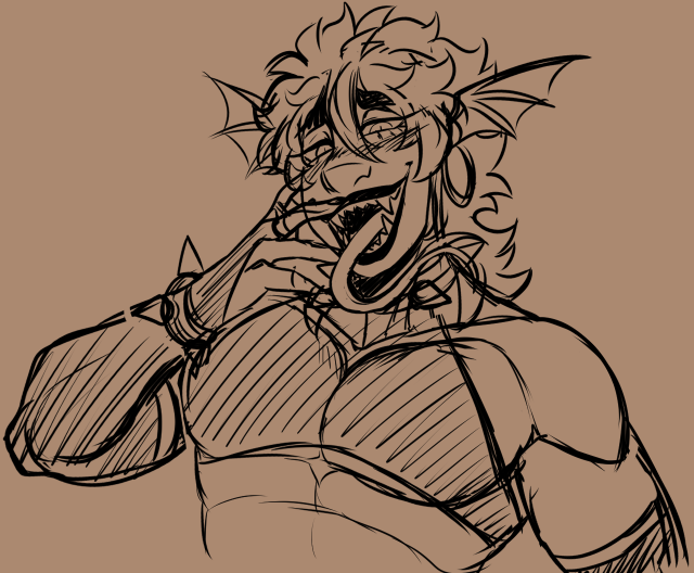 RockehBloo's tweet photo. A Bitterbat doodle because he's very fun and self indulgent to draw https://t.co/cbmL0UH5ev