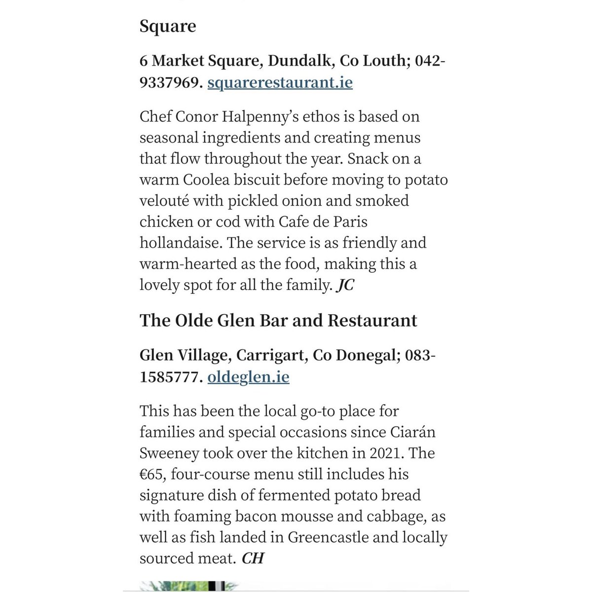 Square Restaurant (@squaredundalk) on Twitter photo Delighted to be included in <a href="/IrishTimesFood/">Irish Times Food</a> 100 Great Places To Eat!
Thank you <a href="/IrishTimesFood/">Irish Times Food</a> <a href="/CorinaHardgrave/">Corinna Hardgrave</a> <a href="/mcdigby/">Marie-Claire Digby</a> <a href="/dudara/">Joanne Ní Chróinín</a> for including us amongst some amazing restaurants and cafes! Delighted to be included in <a href="/IrishTimesFood/">Irish Times Food</a> 100 Great Places To Eat!
Thank you <a href="/IrishTimesFood/">Irish Times Food</a> <a href="/CorinaHardgrave/">Corinna Hardgrave</a> <a href="/mcdigby/">Marie-Claire Digby</a> <a href="/dudara/">Joanne Ní Chróinín</a> for including us amongst some amazing restaurants and cafes!