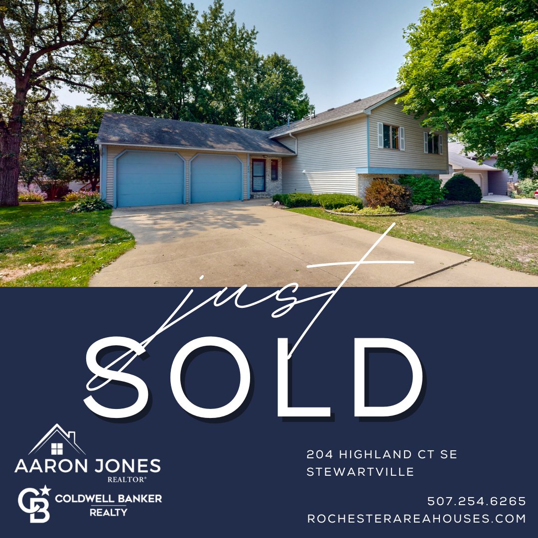 Congratulations to the Sugden family!  It's been a treasured home over the years & a new story is beginning.  Thank you for the opportunity to represent you!

#stewartvillemn #closingday #rochesterareahouses #aaronjonesrealtor #coldwellbankerrealty #coldwellbanker