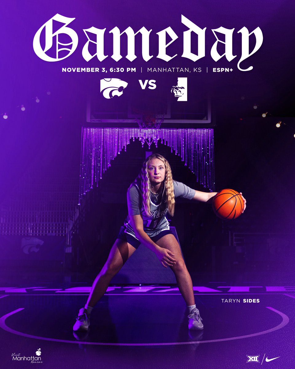 KStateWBB's tweet photo. Our turn

🆚 Pittsburg State - 6:30 PM
📍 Bramlage Coliseum
📺 https://t.co/LMg0tG0jRO
🎙https://t.co/6VyHAYu6m0
📊 https://t.co/KCwqkFO6AG

#KStateWBB https://t.co/c2sGznrx2c