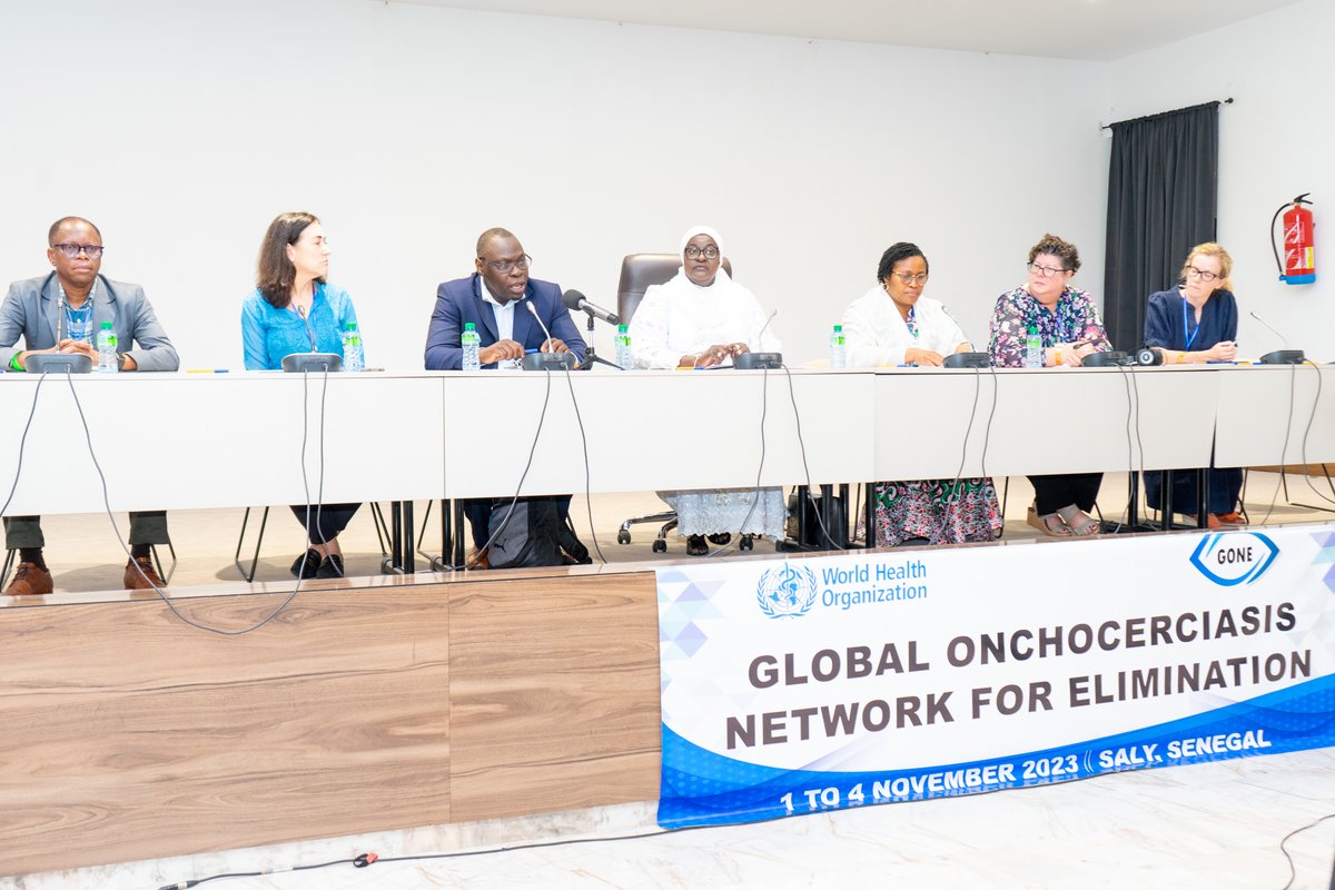 The inaugural meeting of the new Global Onchocerciasis Elimination Network #GONE gathered more than 150 onchocerciasis partners, including onchocerciasis coordinators from health ministries , onchocerciasis elimination committee chairs, experts, NGOs and donors in Sally, Senegal