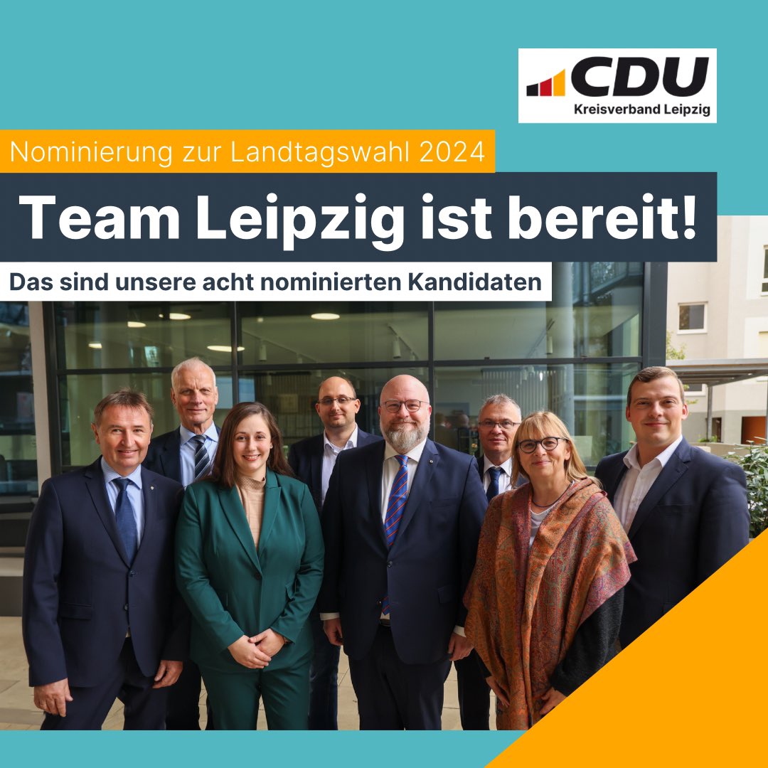 Bei unserer Wahlkreismitgliederversammlung am vergangenen Wochenende haben wir acht Kandidaten nominiert, die für uns in Leipzig bei der Landtagswahl im kommenden Jahr als Direktkandidaten ins Rennen gehen. Herzlichen Glückwunsch an alle gewählten Kandidaten. Wir sind bereit 💪🏼