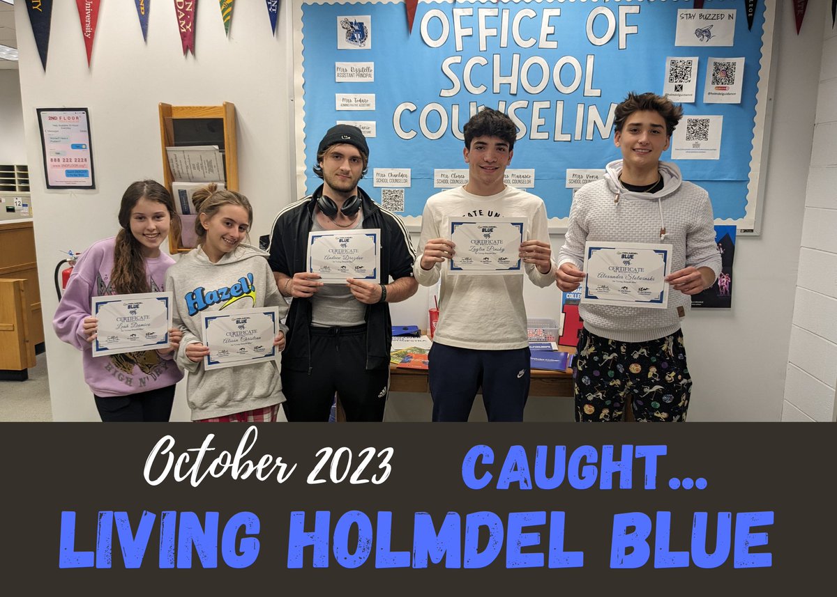 Matt Kukoda, Ed.D. (@drmattku) on Twitter photo Check out the <a href="/HolmdelHS/">Holmdel High School</a> students Caught Living Holmdel Blue for October 2023! This group of students embodied the monthly character theme of "RESPECT". When students treat one another with respect, it creates a sense of safety and trust within our school community. #WeAreHolmdel Check out the <a href="/HolmdelHS/">Holmdel High School</a> students Caught Living Holmdel Blue for October 2023! This group of students embodied the monthly character theme of "RESPECT". When students treat one another with respect, it creates a sense of safety and trust within our school community. #WeAreHolmdel