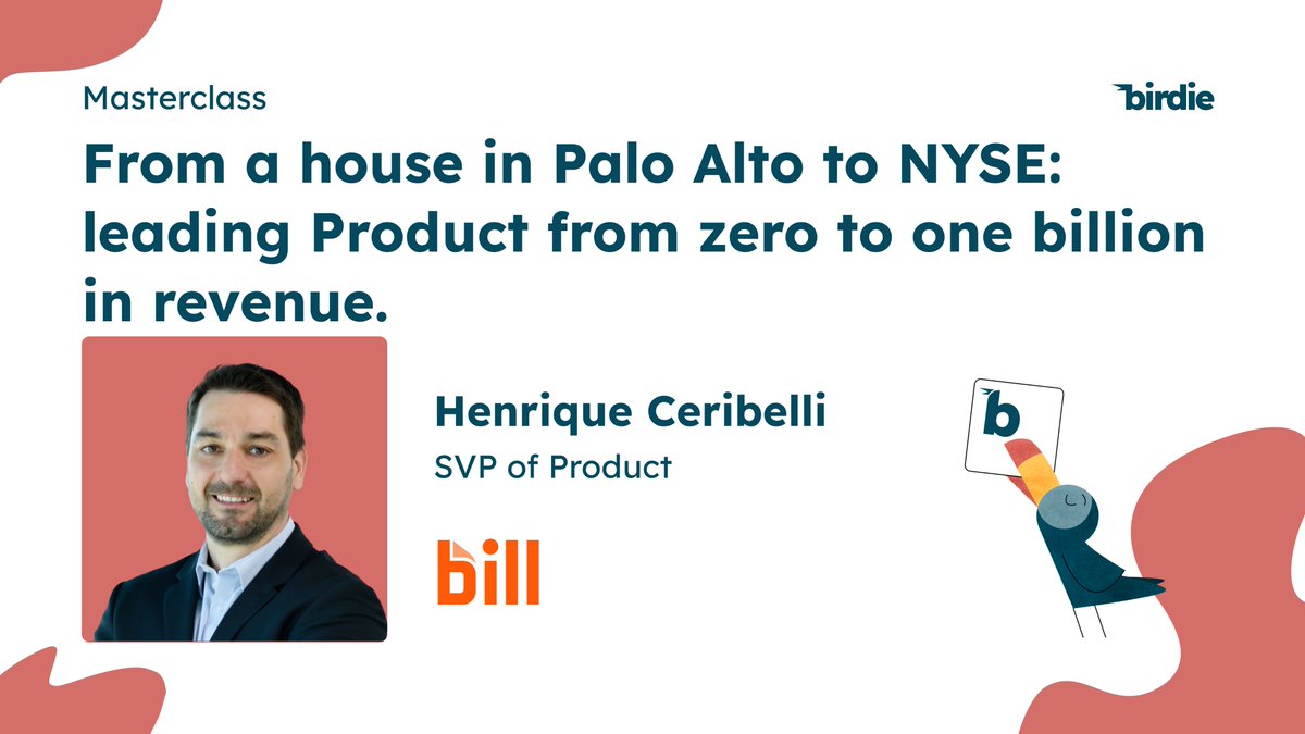 Curious about the journey from SaaS startup to industry powerhouse? 🚀

Discover the key lessons from Henrique, SVP of Product at Bill.com: birdie.ai/blog/path-to-s…

#SaaS #ProductManagement #GrowthJourney