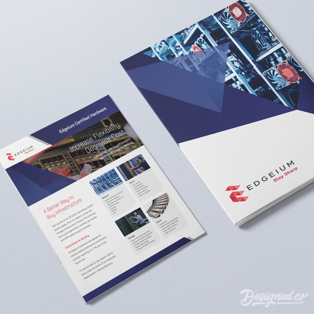 thedesignedco's tweet image. File this under &apos;Awesome.&apos; Check out our folder &amp;amp; inserts design for Edgeium, your IT Innovation partner! 💻🗂️

#ITServices #TechIndustry #FolderDesign #GraphicDesigner #GraphicDesignAgency #ManagedServices #Networks #BusinessSolutions #Innovation #CorporateDesign