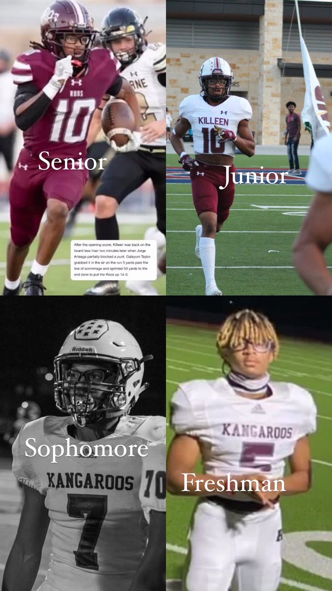 Thank you to <a href="/KHSRoosFootball/">Killeen Kangaroos FB</a> for the amazing 4 years as Roo 🤞🏽#family