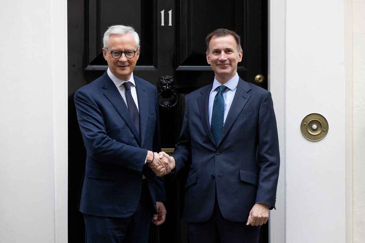 In the UK we’re backing clean energy like nuclear, with an investment in Sizewell C worth over £1bn & support for the development of Hinkley Point C. Chancellor @Jeremy_Hunt met French Minister @BrunoLeMaire today where they discussed how to improve energy security.