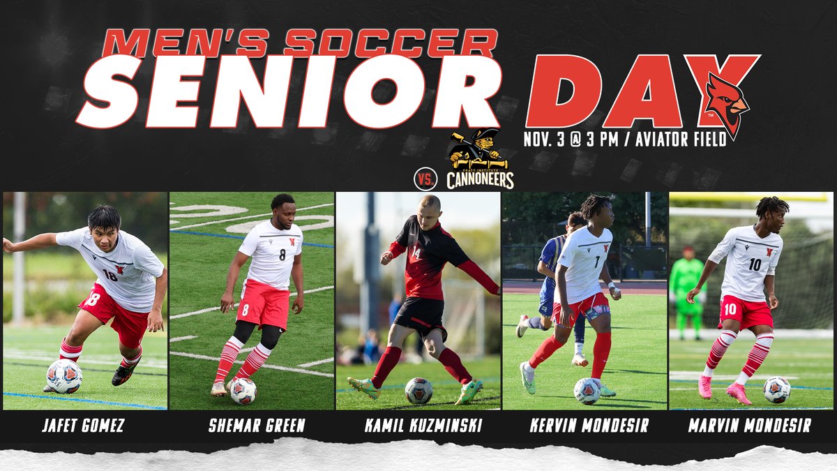 🅸🆃'🆂 #YCCardinals G̳A̳M̳E̳D̳A̳Y̳
🐦⚽️ <a href="/YorkCollegeCUNY/">York College CUNY</a>  𝗠𝗘𝗡'𝗦 𝗦𝗢𝗖𝗖𝗘𝗥
🆚 <a href="/GoPrattGo/">Pratt Institute Athletics</a>
🕒 3 PM
📍Brooklyn, NY
🏟️ <a href="/AviatorSports/">Aviator Sports</a> Field 1
🏷 𝙽𝙾𝙽-𝙲𝙾𝙽𝙵𝙴𝚁𝙴𝙽𝙲𝙴

#RiseAbove #TheCardinalWay #WeAreOneYork #d3soc #NCAAD3