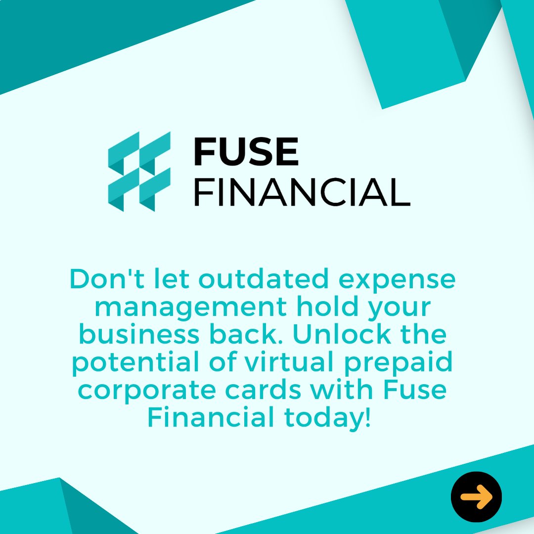 FusefinCA's tweet image. 💳 Unlock the Power of Virtual Prepaid Corporate Visa Cards for Your Small Business! 💳
Benefits of Fuse Cards:
✅ Total Control
✅ Effortless Administration
✅ Enhanced Security
✅ Accessibility for All
✅ Quick and Easy Setup
#VirtualCards #ExpenseControl