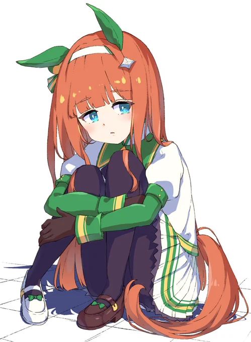 そういえば昨日はタイツの日だったらしいのでスズカさん!(再掲) #ウマ娘 #サイレンススズカ