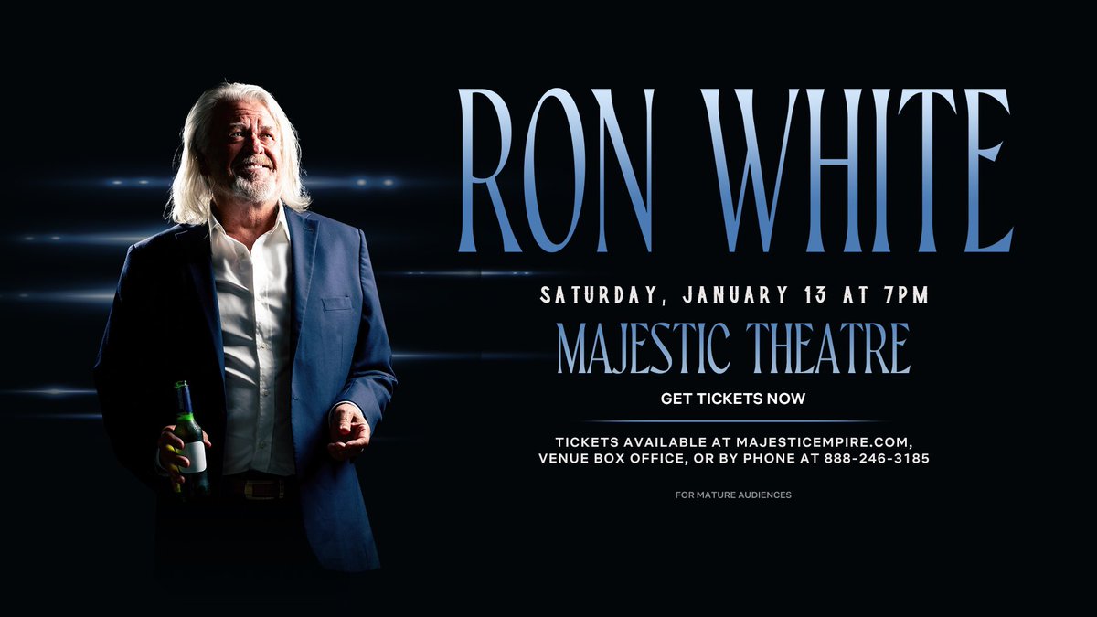 Tickets on sale NOW San Antonio!🔥 majesticempire.com/events/ron-whi…