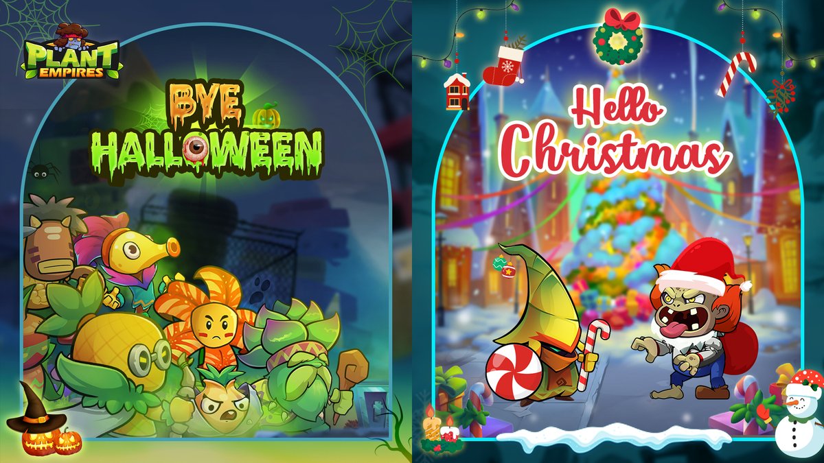Goodbye Halloween 👻

Hello Christmas 🎅🎁

Any plan for the holiday? 

#PlantEmpires #Halloween #Christmas