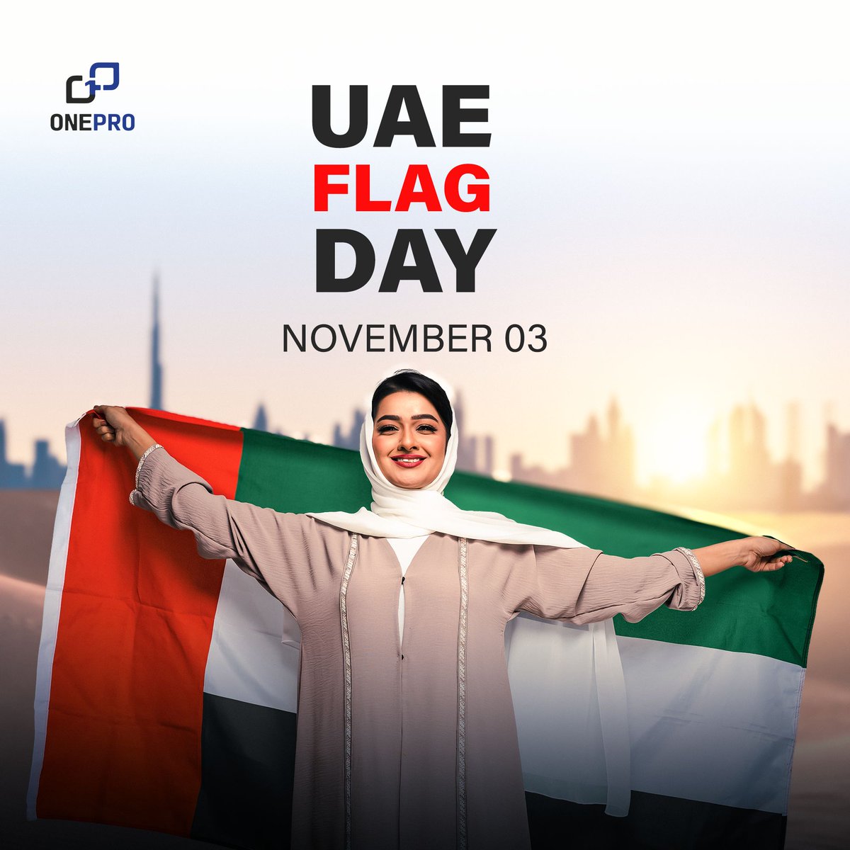 onepro_trading's tweet image. Happy UAE Flag Day! 🇦🇪 Let's come together to celebrate the unity, pride, and spirit that the Emirati flag represents. 🎉 Raise it high and wave it with pride. 🙌 Together, we are stronger. Together, we grow. 

#UAEFlagDay #UnityAndPride #GrowTogether