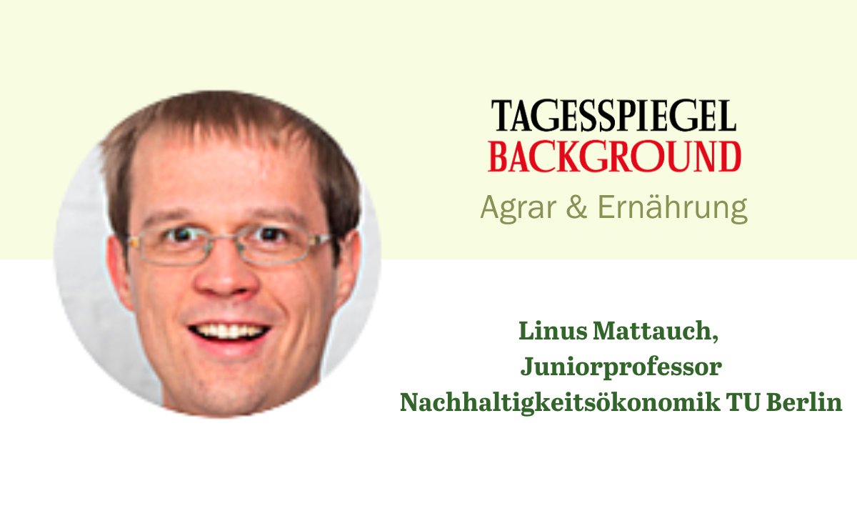 Tagesspiegel Background Agrar & Ernährung (@tspbackgroundae) on Twitter photo Eine #Tierwohlabgabe und ein #CO2-Preis für die Landwirtschaft könnten die Emissionen aus dem #Fleischkonsum senken. Durchsetzbar wäre das z.B. über die Rückverteilung der Einnahmen, schreiben <a href="/FunkeFranziska/">Franziska Funke</a>, <a href="/LinusMattauch/">Linus Mattauch</a>, <a href="/LeonaTenkhoff/">Leona Tenkhoff</a>. Jetzt lesen: bit.ly/3QEjZ7X Eine #Tierwohlabgabe und ein #CO2-Preis für die Landwirtschaft könnten die Emissionen aus dem #Fleischkonsum senken. Durchsetzbar wäre das z.B. über die Rückverteilung der Einnahmen, schreiben <a href="/FunkeFranziska/">Franziska Funke</a>, <a href="/LinusMattauch/">Linus Mattauch</a>, <a href="/LeonaTenkhoff/">Leona Tenkhoff</a>. Jetzt lesen: bit.ly/3QEjZ7X