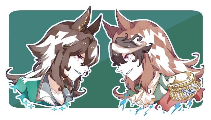#同じ人が描いた温度差が凄い絵を貼る便乗失礼します 