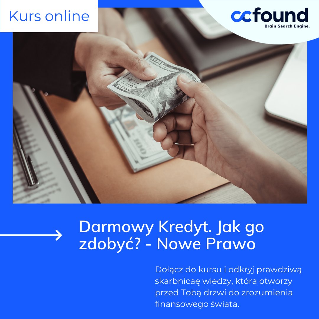 🌍💼 Czy interesujesz się finansami, geopolityką i nowymi zmianami w prawie kredytowym? To ten kurs jest dla Ciebie! 💼🌍

Zapisz się już teraz i poszerz horyzonty swojej wiedzy! 👇

ccfound.com/marketplace/co…

#Finanse #Geopolityka