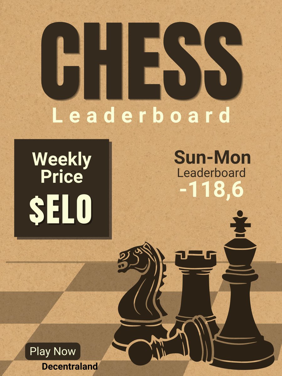 ELO Chess Club, Decentraland tweet media