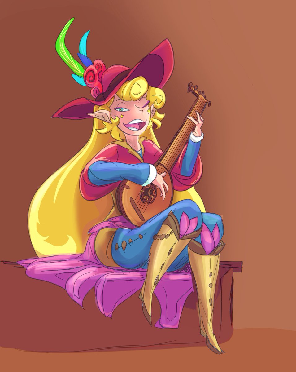 Stirni3's tweet photo. Bard I drew #characterdesign #dndart #fantasy https://t.co/nGCo9k8dt8
