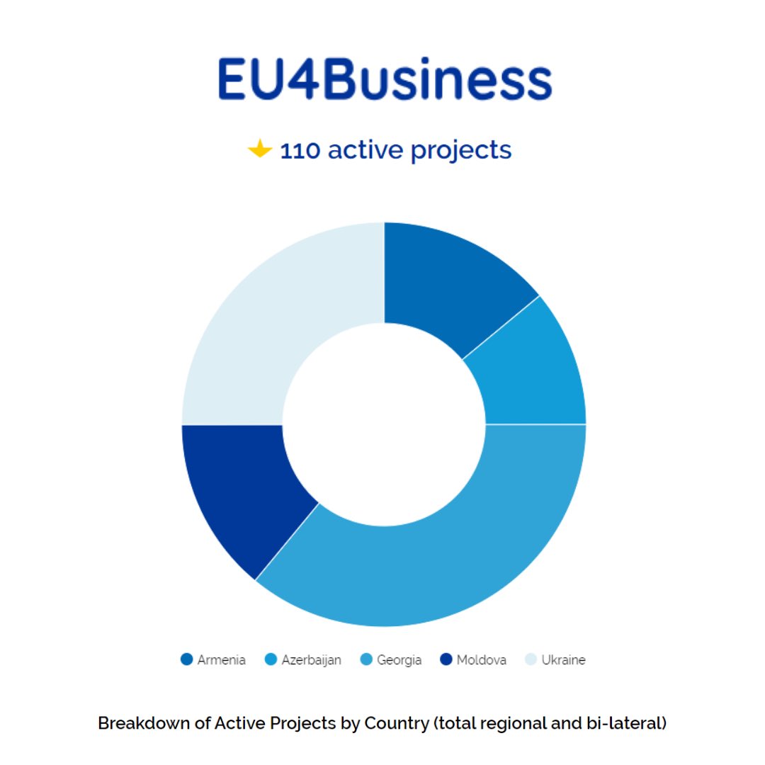 2023 🇪🇺 support to private sector in the #EasternPartnership

✅ 110 active projects in 🇺🇦🇲🇩🇬🇪🇦🇲🇦🇿
🤝 In cooperation with 62 partners, incl. @EBRD, @EIB, @OECD @WorldBank @KfW_int, @ITCnews & @UNDP

More on our impact
👉 eu4business.eu/portfolio-2023…
 
#EU4Business #StrongerTogether