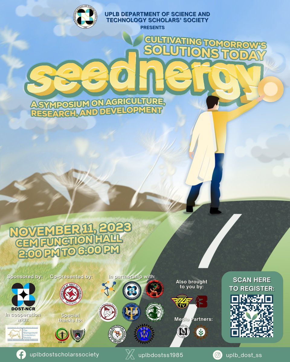 edgetvph's tweet photo. The UPLB Department of Science and Technology Scholars’ Society (UPLB DOST SS) officially launches this year’s Scholars’ SSymposium 2023 with the theme “SeedNergy: Cultivating Tomorrow’s Solutions Today”. This is slated on Nov. 11, 2023, 2 PM @ UPLB CEM Functio Hall. https://t.co/5DutDPOQKb