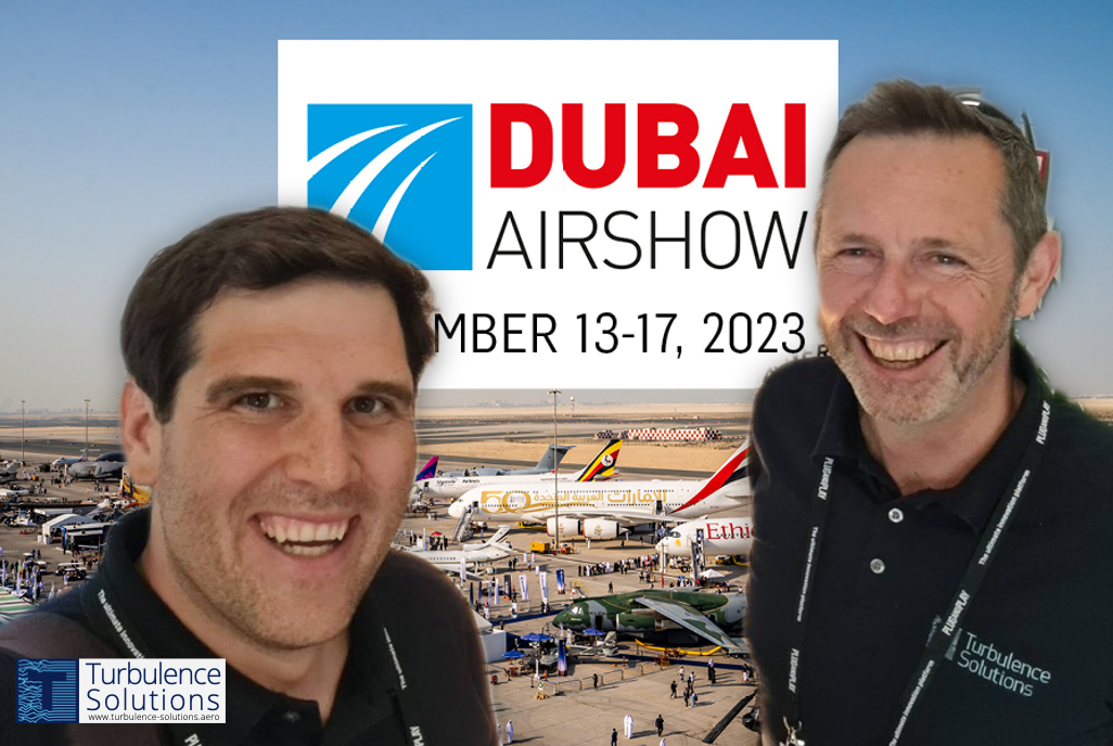 *Turbulence Cancelling* - meet Andras and Oliver at #DubaiAirshow 2023 and discuss the opportunities in #PassengerComfort and #FuelSavings for your #Aircraft and #AAM. 

contact: hello@turbulence-solutions.aero
Stay tuned and learn more: turbulence-solutions.aero