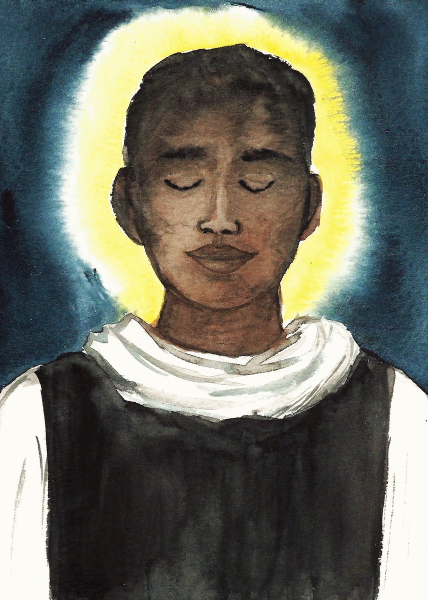 DomSrStJoseph's tweet photo. "Faith is the light that guides us through the darkest of times."Happy feast of St #MartindePorres, one of our favourite saints!
Prayer cards in  our shop: https://t.co/VhYEAbziCH
#stmartin #saints #feastday #prayer #originalart #catholicartist #dominicards #watercolour https://t.co/oyELpMp6Oo