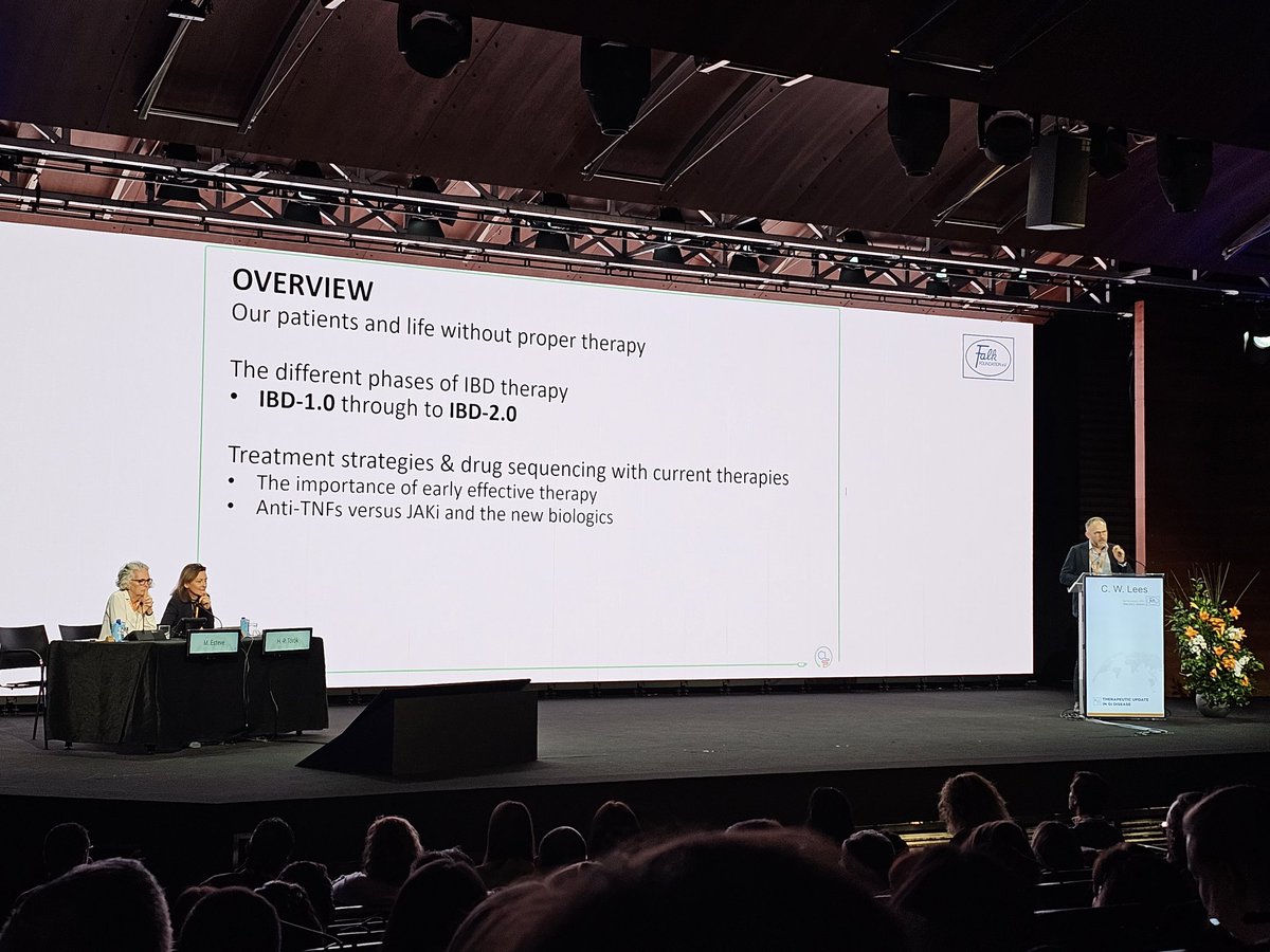 drRobinDud's tweet photo. #FALK235
Madrid2023 🇪🇸 Symposium
Nice journey 🛣️ in #IBD treatment by @charlie_lees
🔨 where and when will we hit💥 #TherapeuticCeiling for #UC and #CD
@DrFalkUK @Y_ECCO_IBD @GECCOL1 @bottomlineibd https://t.co/YjWrAvU39v