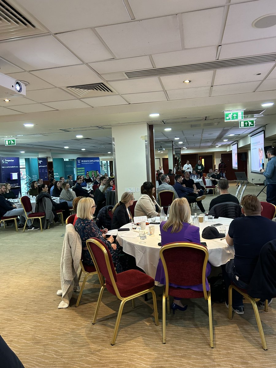 propmarktrust's tweet image. All set up at at Agency Excellence Summit in Manchester and first session underway.