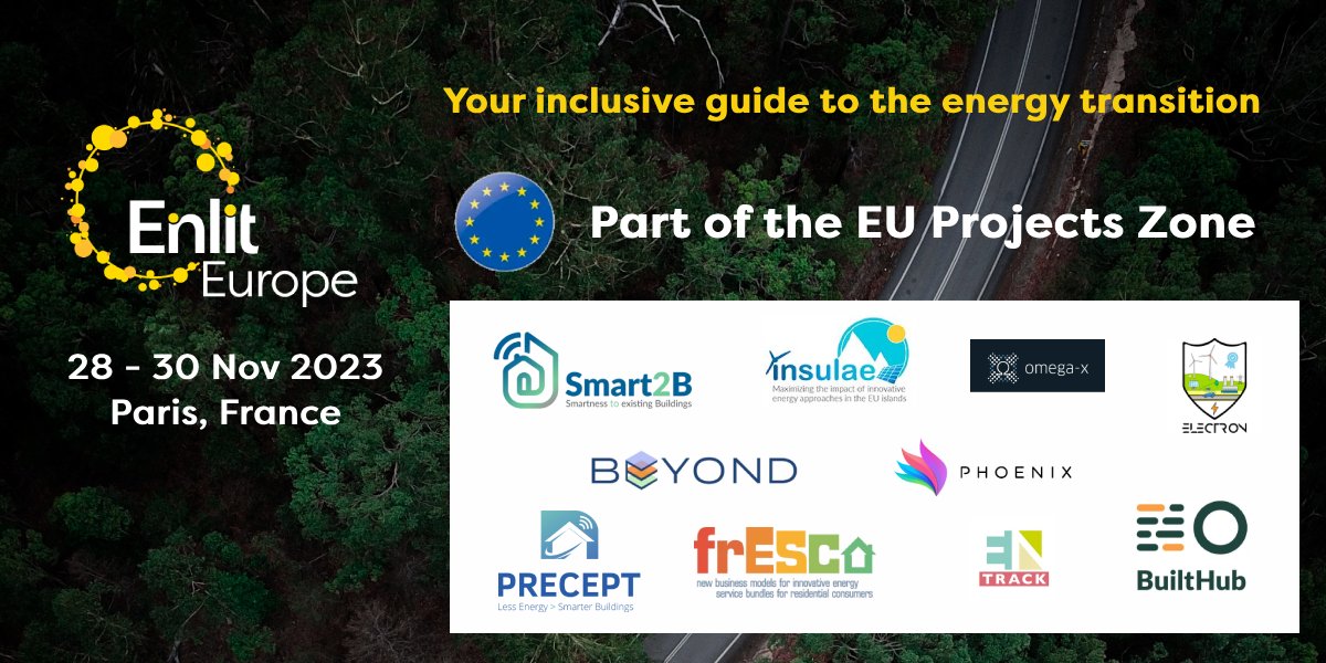 Enlit Europe (@enlit_europe) on Twitter photo Here's a look at some of the Projects participating in the EU Projects Zone at Enlit Europe.
<a href="/INSULAE_H2020/">INSULAE</a> | <a href="/BuiltHub_EU/">BuiltHub_EU</a> | <a href="/en_trackh2020/">ENTRACKh2020</a> | frESCO | <a href="/ELECTRON_H2020/">ELECTRON project</a> | <a href="/Smart2bP/">SMART2B</a> | <a href="/H2020_phoenix/">eu-phoenix</a> | <a href="/BeyondH2020/">BEYOND Project - H2020</a> | Omega-X | <a href="/PreceptProject/">PRECEPT PROJECT</a>
Learn more: enlit-europe.com/exhibition/eu-… Here's a look at some of the Projects participating in the EU Projects Zone at Enlit Europe.
<a href="/INSULAE_H2020/">INSULAE</a> | <a href="/BuiltHub_EU/">BuiltHub_EU</a> | <a href="/en_trackh2020/">ENTRACKh2020</a> | frESCO | <a href="/ELECTRON_H2020/">ELECTRON project</a> | <a href="/Smart2bP/">SMART2B</a> | <a href="/H2020_phoenix/">eu-phoenix</a> | <a href="/BeyondH2020/">BEYOND Project - H2020</a> | Omega-X | <a href="/PreceptProject/">PRECEPT PROJECT</a>
Learn more: enlit-europe.com/exhibition/eu-…