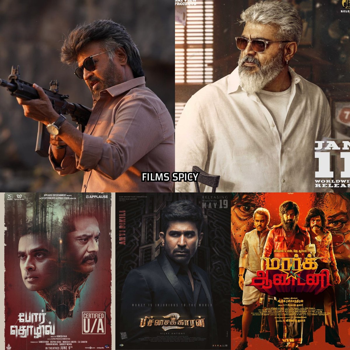 #DiwaliTV World Television Premieres 💥

#Jailer - Sun TV

#Thunivu - Kalaignar TV

#MarkAntony- Zee Tamizh

#PorThozhil  - Vijay TV

#Pichaikkaran2 - Vijay TV