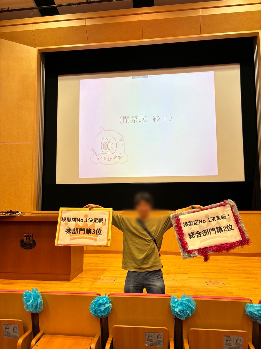 日本大学法学部史跡探訪研究会

法桜祭、無事終了しました‼️

史跡のたこ焼きは模擬店No.1決定戦で

なんと、、、

味部門第3位‼️

総合部門第2位に輝きました‼️

たくさんの方々のご購入、誠にありがとうございます‼️

来年もよろしくお願いします‼️