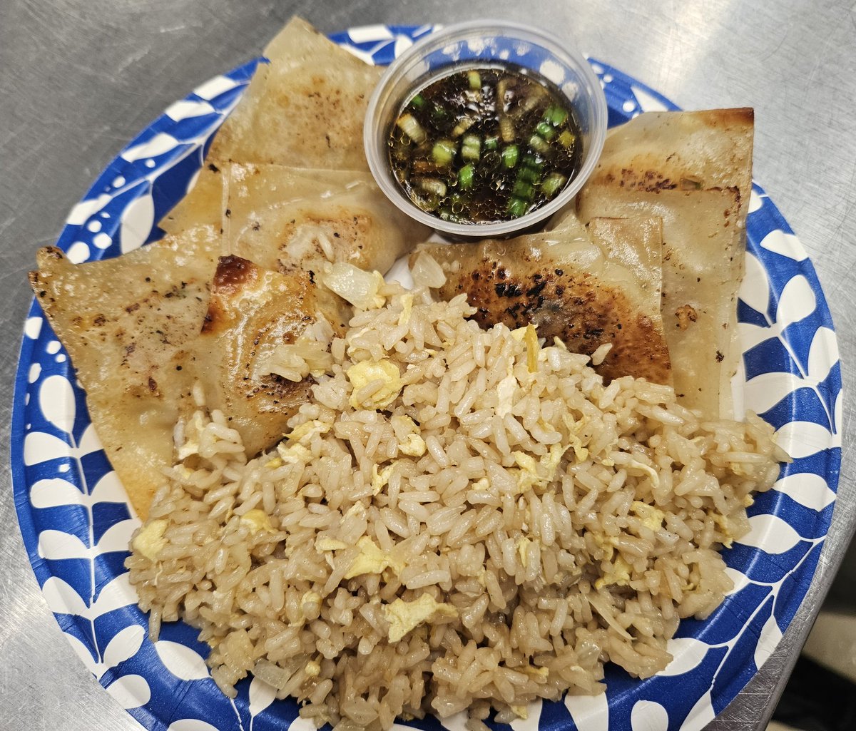 coach_jacobson's tweet image. Yesterday in lab, the Culinary 1 classes made Potstickers with a dipping sauce on the side, alongside some Homemade Fried Rice! Always a great lab! 😁 @wilmotuhs #InspiredByWilmot #potstickers