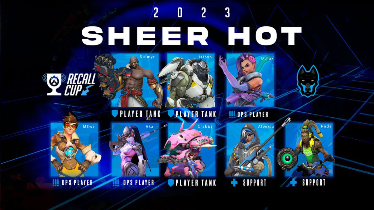 DogminationOrg's tweet photo. Más equipos de la #RecallCup

5/8 SHEER HOT
⛑️ @PndaaOW
⛑️ @AIeexia
🛡️ @ErikekOW
🛡️ @SolmyR_OW
🛡️ @AtomCrabby
⚔️ @ItsRealAka_
⚔️ @M3WS_OW
⚔️ @Othax_

6/8 YZNSA PANZA
⛑️ @muertes13
⛑️ #Vánagandr
⛑️ @Miikel_Myers
🛡️ #PatataTime
⚔️ @LaParcaMadafaka
⚔️ #System
⚔️ #PEDROSÂNCHEZ https://t.co/wSKJW9DG09