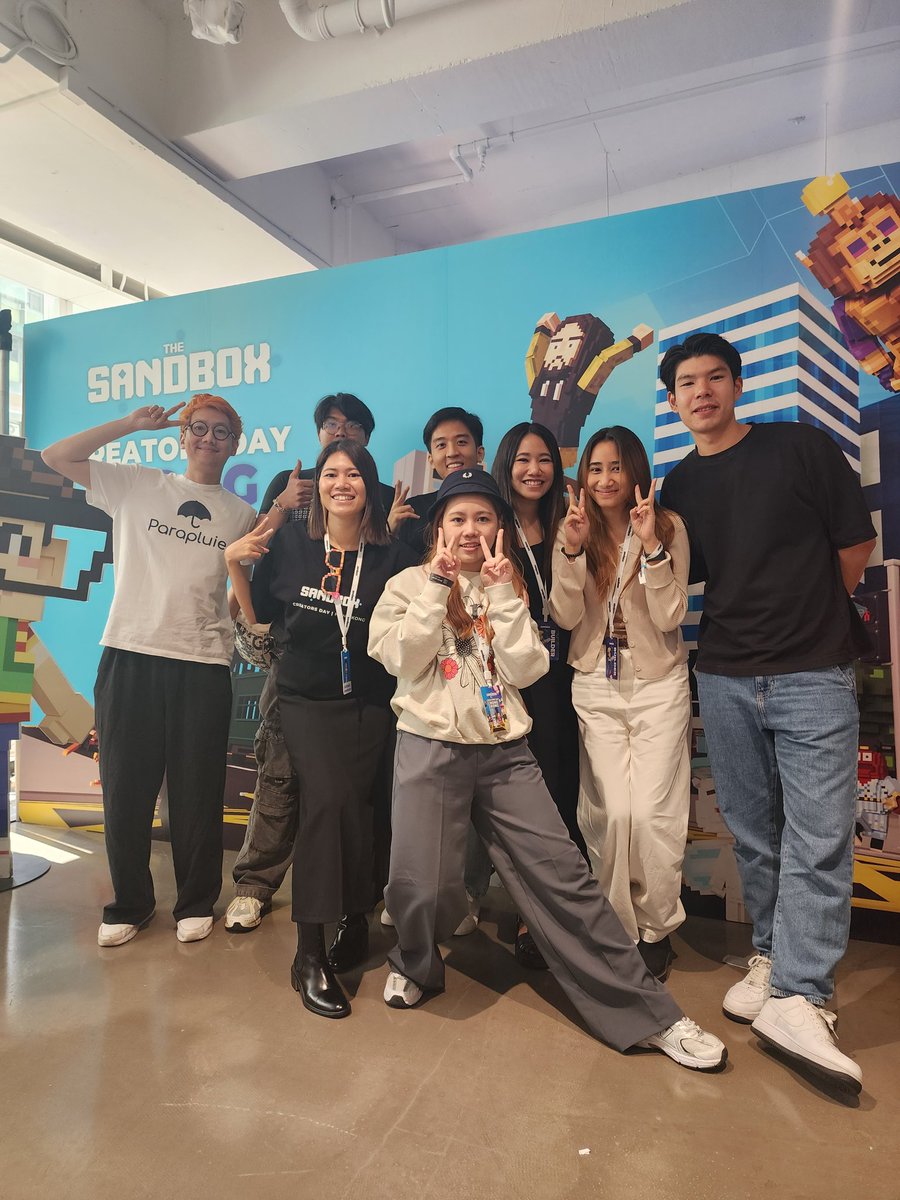 RawisudaCho's tweet photo. The Sandbox Thailand in HK creator day @ArchopiaStudio @MUZA_solution @muantrong @SaeKanyarat @TheSandboxThai @parapluiestudio @jaysupakorn2 @primpinkpow_ntm https://t.co/spehpEPunC