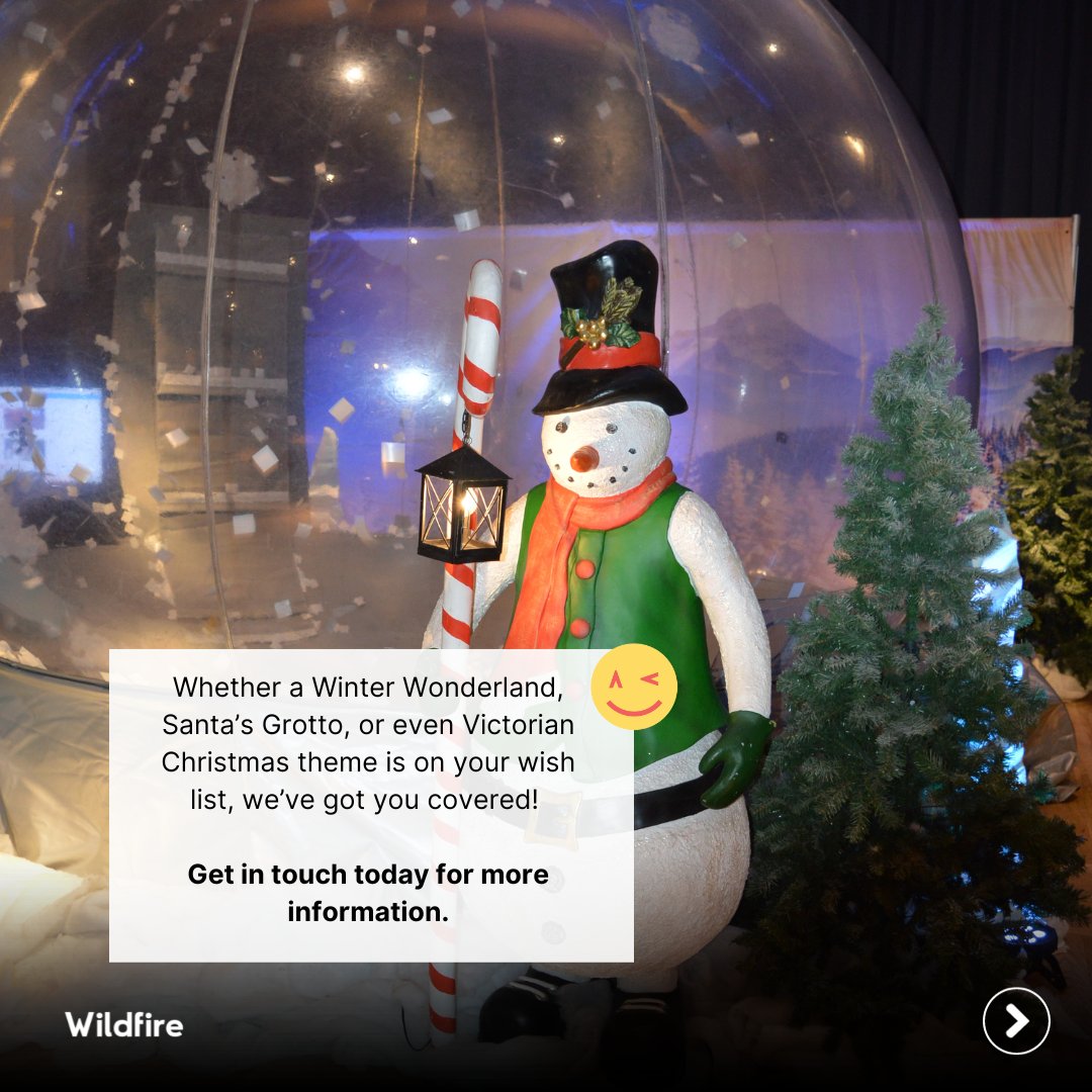wildfire_agency's tweet photo. 🎄❄️⛄ 'Tis the Season to be Jolly! ⛄❄️🎄

Walk through a Winter Wonderland with Wildfire this year as we take your Christmas celebrations to the next level!

Get in touch to book your dream Christmas party. https://t.co/mamxqkKvEy
