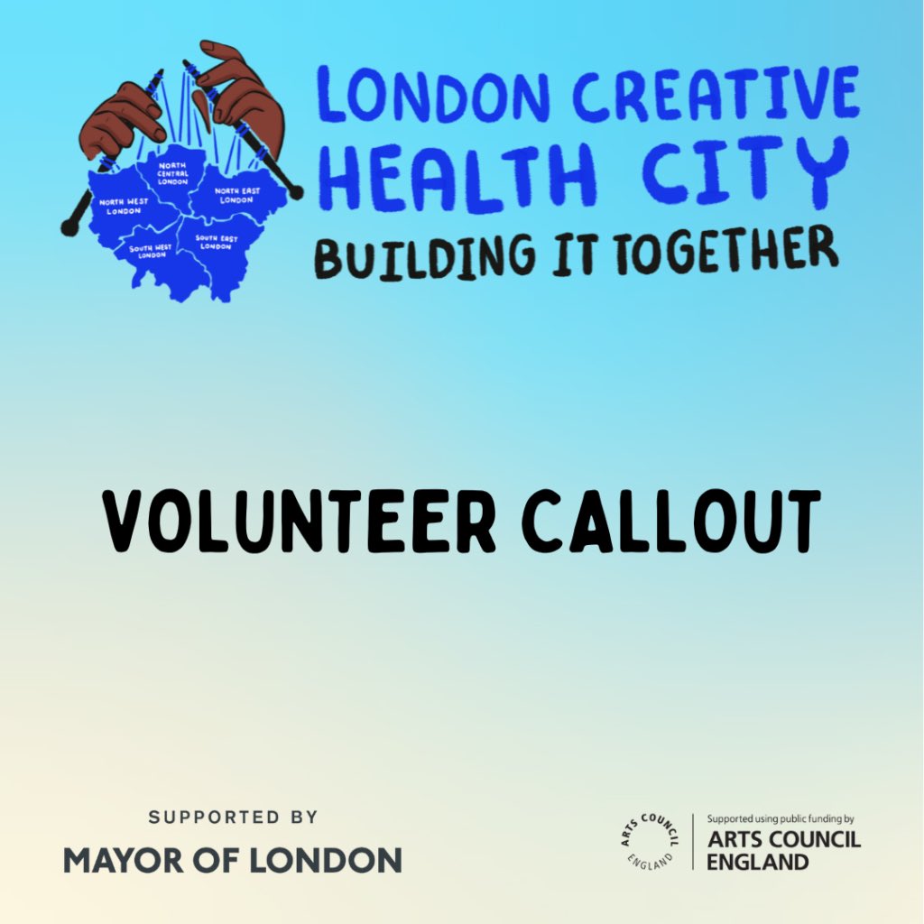 We need your help on the 27th November in building the Creative Health City ❤️

Can you spare some time to volunteer?

Fill in our simple form and we’ll be in touch next week 🎉

docs.google.com/forms/d/17_h0X…