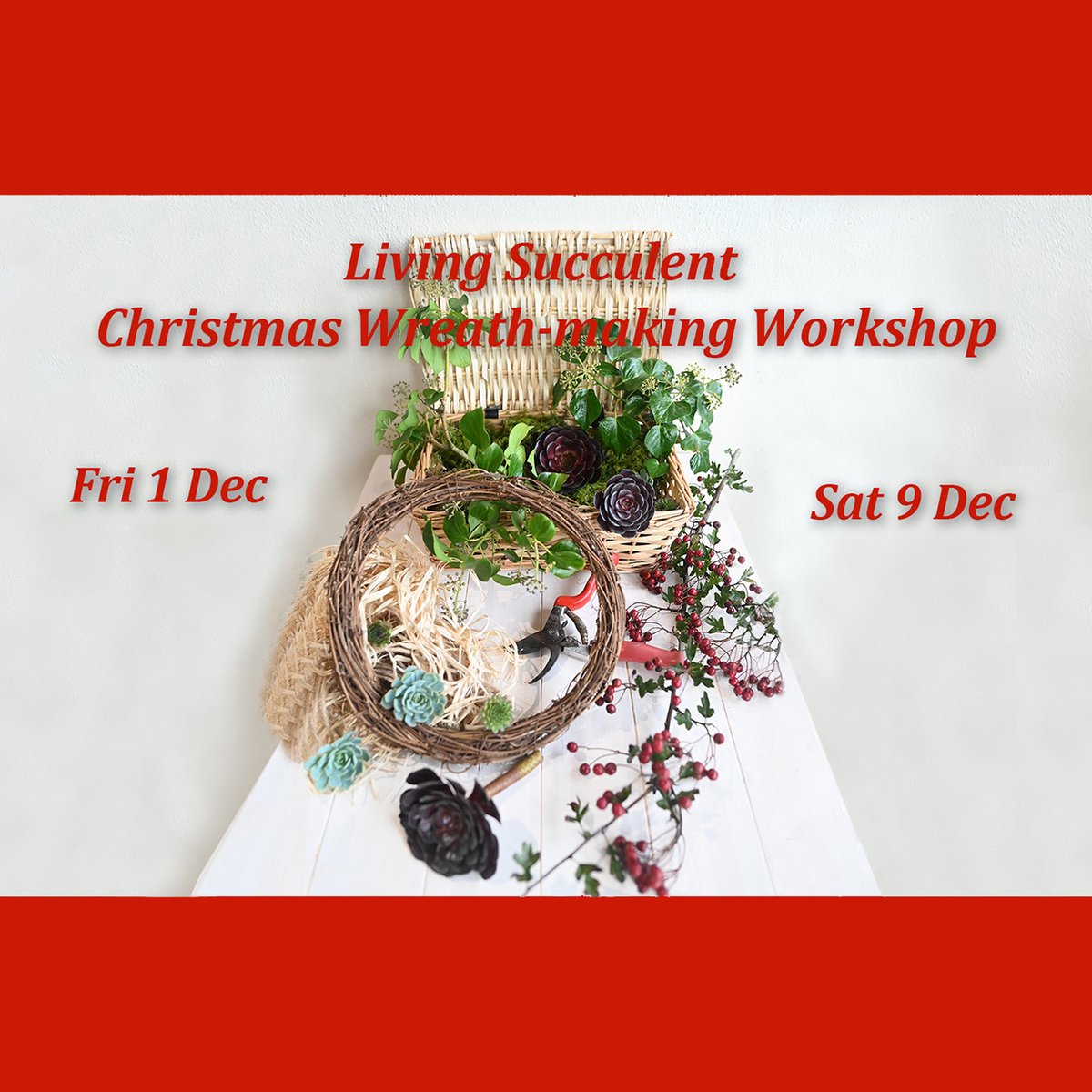 Add a touch of Cornish magic to your Chistmas with a gorgeous wreath of living succulents from the Minack. Tickets for our wreath-making workshops are selling fast, so book now! minack.com/whats-on/livin…