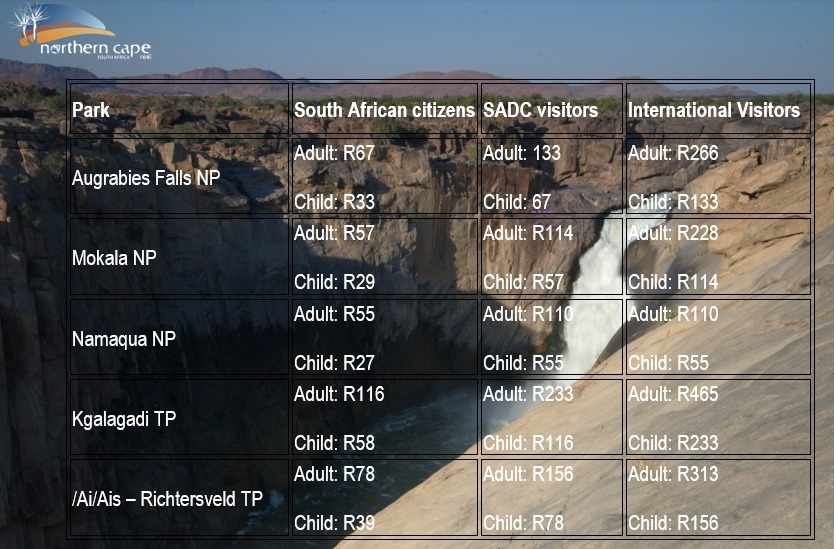 New 2023 rates announced for Northern Cape National Parks! Explore the wild beauty of Augrabies, Mokala, Namaqua, Kgalagadi & Richtersveld for an unforgettable SA adventure. The wildlife is waiting! #ExperienceNorthernCape #SoMuchMoreToFeel