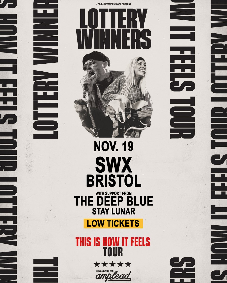 staylunar's tweet photo. we are unbelievably excited to announce that we're supporting the incredible @thelotterywinners on 19th nov at @swxbristol and we can't bloody wait. tickets are low so if you wanna come, grab them quickly! https://t.co/wEeUSOpEul
