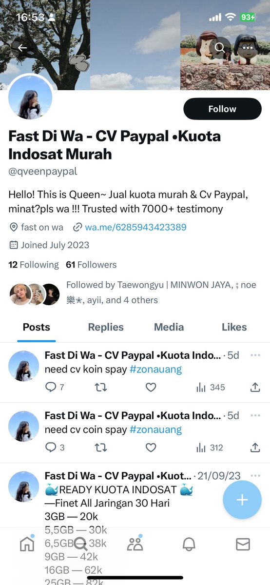 ioccelyn's tweet photo. ‼️SPILL SCAMMER ‼️

hati hati ya guys kalau mau ada transaksi sama orang ini 🥹 udah banyak korbannya huhu 

⭕️ @itsparshaa @kuitaisat @qveenpaypal ⭕️

#zonauang #zonajajan #zonaba https://t.co/sMzOSe56i1