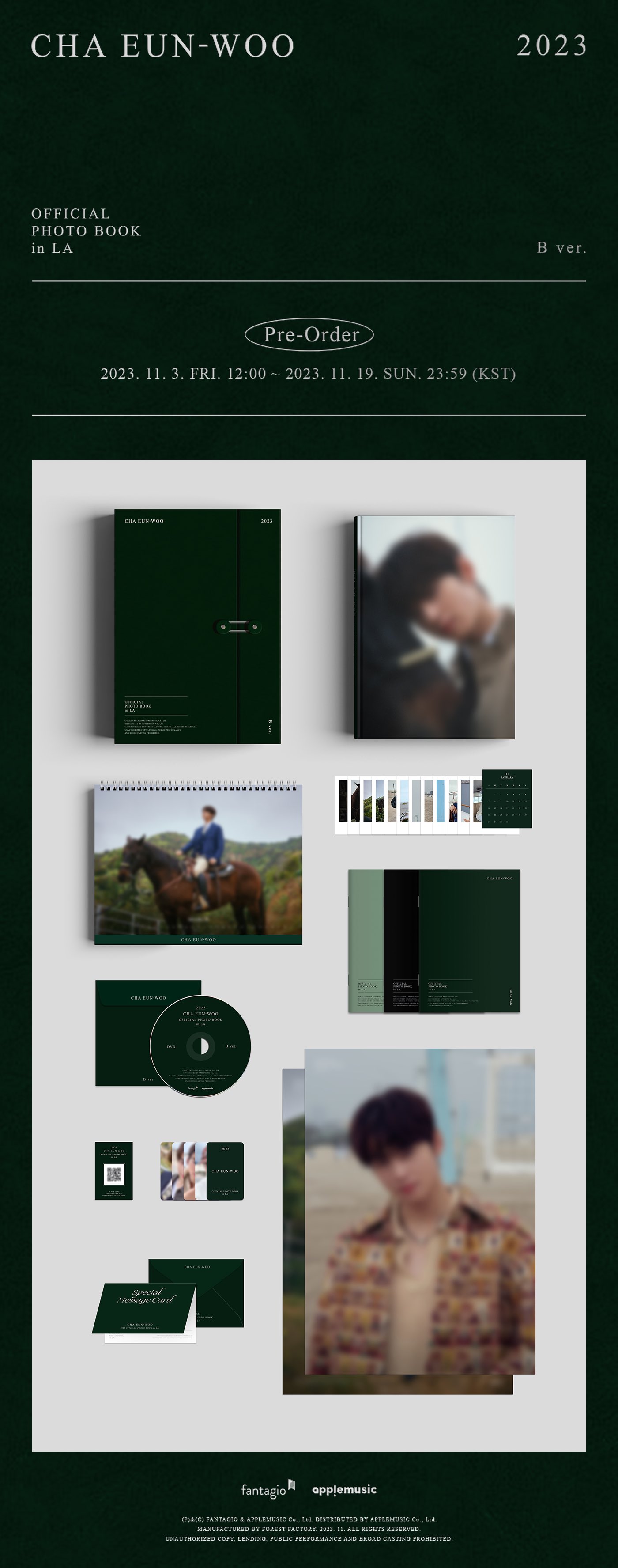 CHA EUN-WOO 2023 OFFICIAL PHOTO BOOK