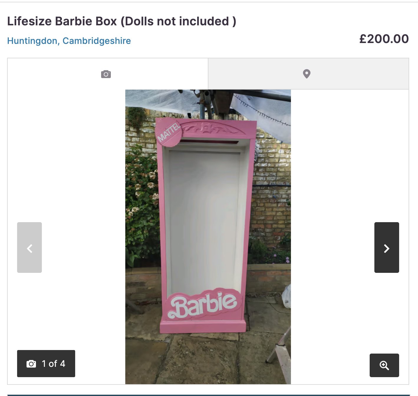 Empty barbie box clearance