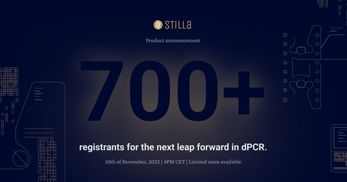 700+ people have registered for us taking the next leap forward in digital PCR. Spanning well over 40 different nationalities across the globe.

Do not miss out &amp; register for our product announcement below:
hubs.la/Q027v-_j0