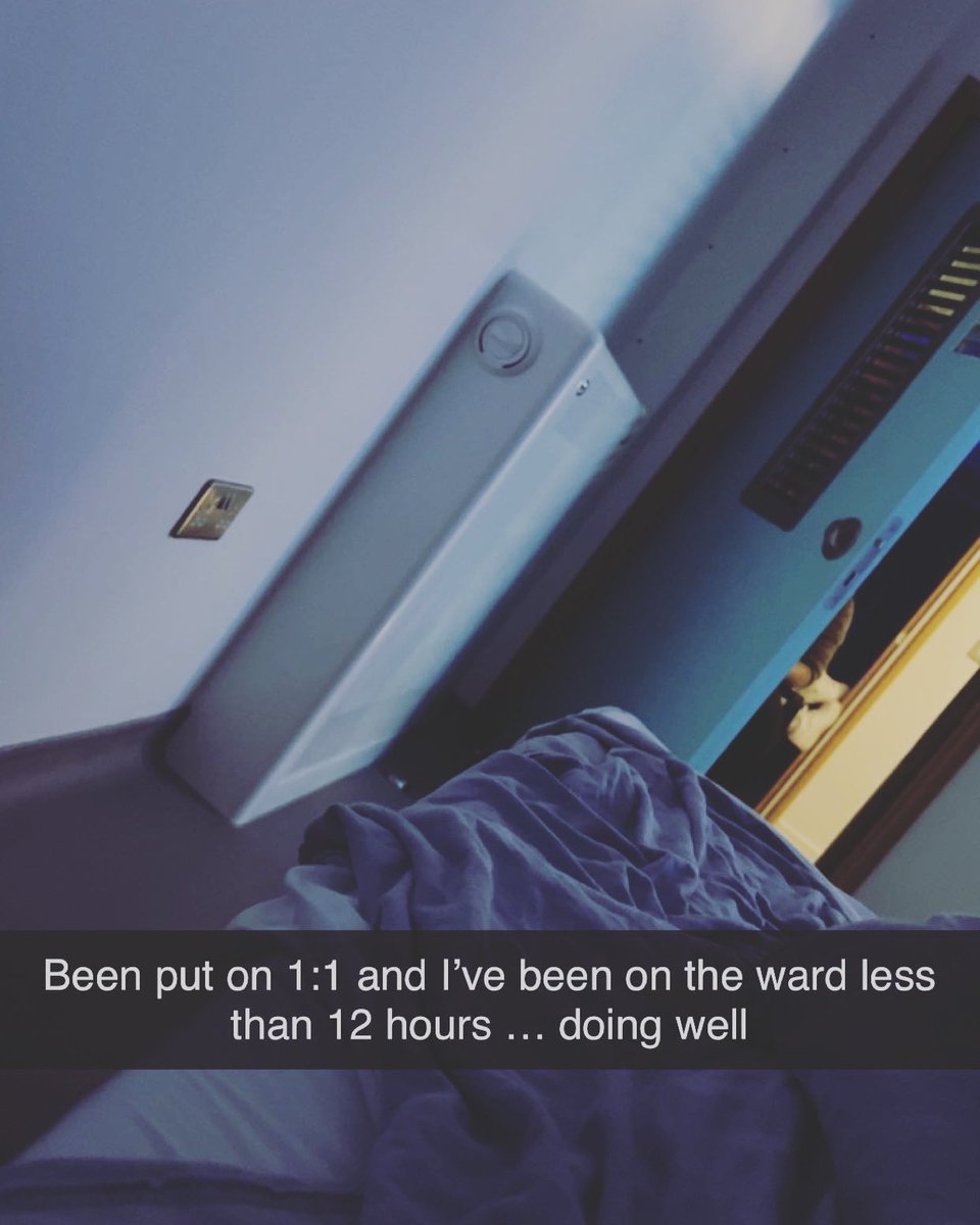 bpd_rhi's tweet image. Day 5 on 1:1, will it ever end? #sectioned #psychwardlife #EUPD #bpd #cptsd #psychiatrichospital