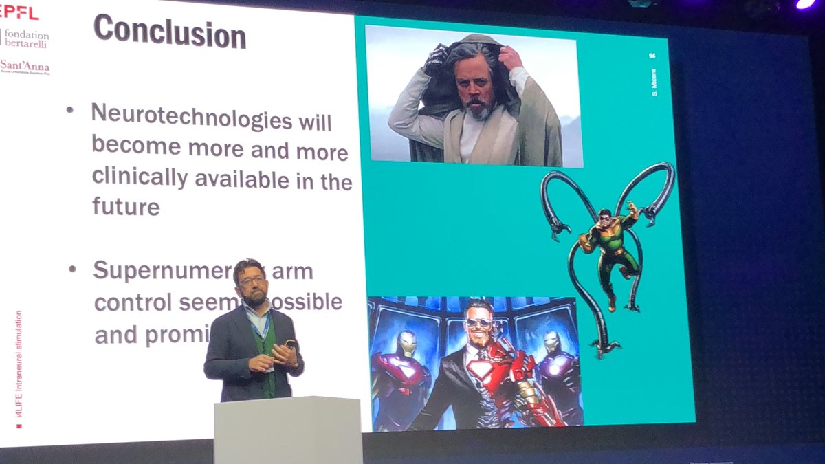 Silvestro Micera, from EPFL’s Neuro-X institute, is tricking the brain to have phantom thermo sensations in amputated limbs. “Reconnecting prosthesis to the brain greatly improves control and mobility.” In conclusion, science fiction becoming reality. #SRD2023