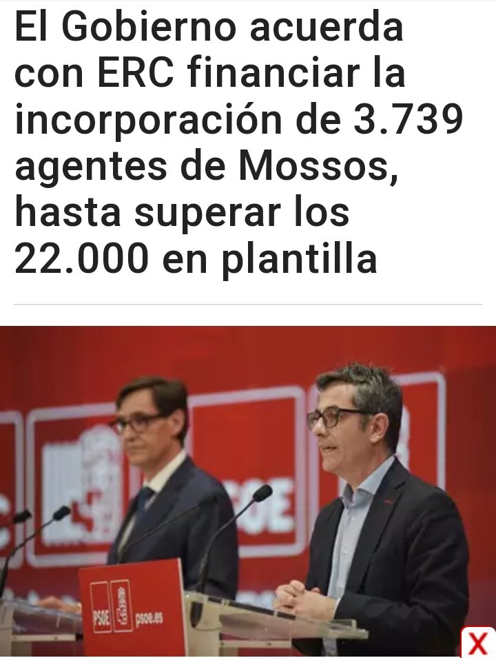dani_timon's tweet image. Para este aumento policial si hay dinero y más 30 mil efectivos estatales (GC-PN-MOSSOS) para Cataluña con 7,9mll población
Los 40 mill habitantes del resto del país que se las apañen con una patrulla/turno por distrito o comarca por qué no hay dinero. A esto lo llaman IGUALDAD
