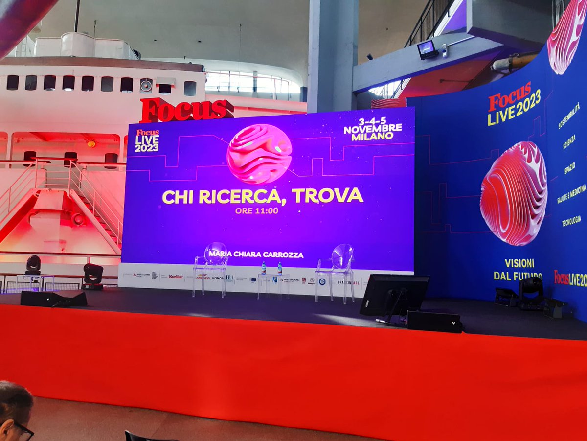 CNRsocial_'s tweet photo. #3novembre al @Museoscienza #Milano
#FocusLIVE - Visioni dal futuro
A breve, l'intervento della Presidente Maria Chiara Carrozza, @MC_Carro, "Chi ricerca, trova": un dialogo con il giornalista di @Focus_it Gian Mattia Bazzoli, @igiamma
Scopri di più👇
https://t.co/POzdwJHiSp https://t.co/dKFfKwvwIc